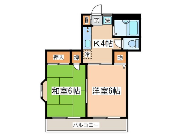 エスハイムの物件間取画像